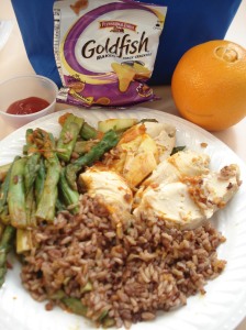 complete chicken asparagus lunch